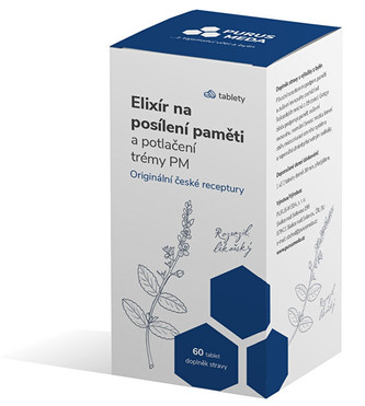 Purus Meda PM Elixír na posilnenie pamäte a potlačenie trémy 60 tabliet (nepúšťať)