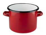 SMALTOVANÝ HRNEC 20CM 4,5L ČERVENÉ