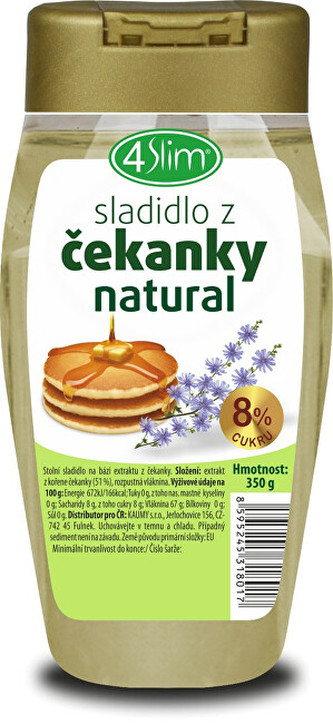 4Slim Sladidlo z čakanky natural 350 g 4Slim Sladidlo z čakanky natural 350 g