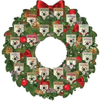 LEROS Adventní věnec s bylinkovými čaji 24 sáčků