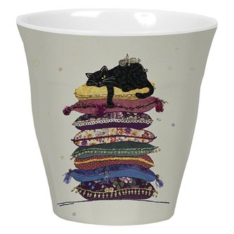 Hrnek BUG ART KIUB 310 ml - Kočka na knihách