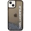 Karl Lagerfeld Translucent Liquid Glitter kryt iPhone 14 Plus černý