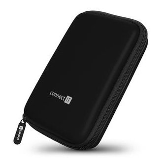 CONNECT IT HardShellProtect pevné škrupinové ochranné púzdro na 2,5" HDD, čierne