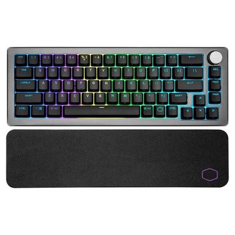 Cooler Master CK721 herní klávesnice Brown Switch US stříbrná