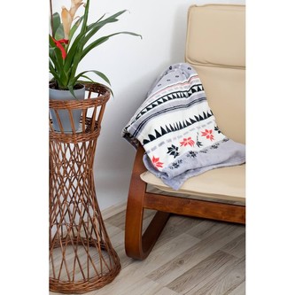 HOME ELEMENTS Deka 150 x 200 cm, mikroflanel 220 GSM, geometrický design