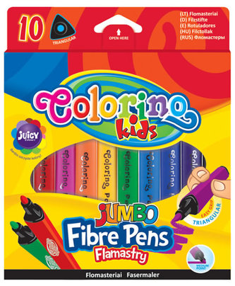 Fixy trojhranné JUMBO 10 farieb