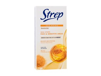 Strep Sugaring Depilační přípravek Wax Strips Face & Sensitive Areas 20 ks Sensitive Skin pro ženy