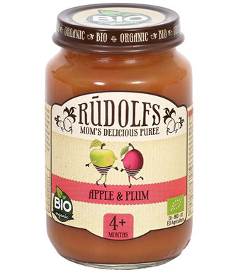 Rudolfs Příkrm jablko a švestky BIO 190 g