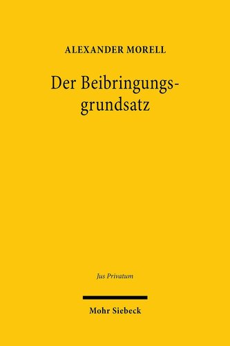 Der Beibringungsgrundsatz