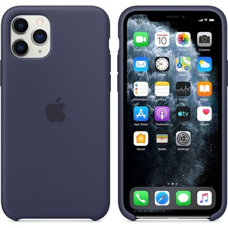 Apple silikonový kryt iPhone 11 Pro půlnočně modrý