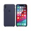 Apple silikonový kryt iPhone XS Max půlnočně modrý