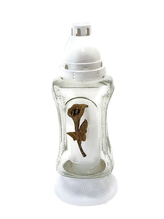 Hřbitovní sklo 27cm svíčka vklad 80g  LA-Z442-BI