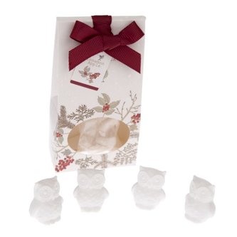 Vonný jíl v krabičce - sova - jablko / skořice - sada 4ks, 10/240