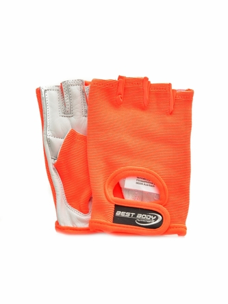 Best Body nutrition - Fitness rukavice Power oranžové - velikost S