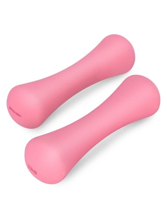 Spokey - Bone II sada neoprenových činek 2x1kg růžové