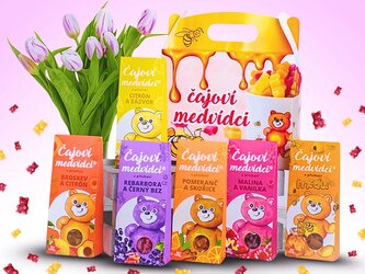 LIPOO AKČNÍ DÁRKOVÝ BOX PLNÝ ČAJOVÝCH MEDVÍDKŮ