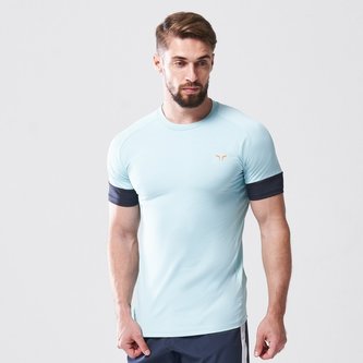Tričko Vented Run Tee Canal Blue/India Ink - Squat Wolf - Velikost: M