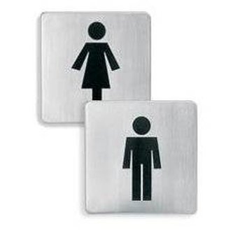 Hranatá značka na WC - dámy - Blomus