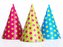 Párty čepičky barevné s puntíky 6ks 16cm - PartyDeco