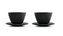 Luxusní sada dvou černých šálků 120ml - Ibili