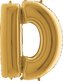 Nafukovací balónek písmeno D zlaté 102 cm - Grabo