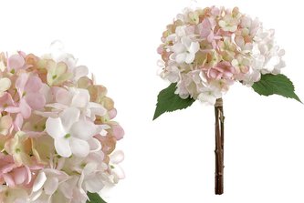 Hortenzie, barva růžová. Květina umělá. KUM3257 Art