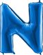 Nafukovací balónek písmeno N modré 102 cm - Grabo