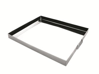 Nerezový plech s madlem 40x30x3,5cm - Ibili