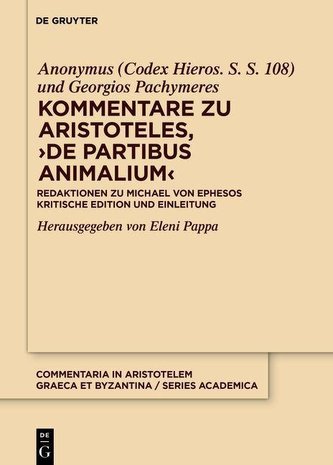 Kommentare zu Aristoteles, ¿>De partibus animalium