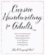 Cursive Handwriting for Adults
