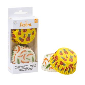 Košíčky na muffiny 36ks ananas a banány - Decora