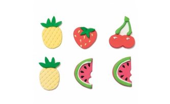 Cukrová dekorace na dort ovoce 6ks - Decora