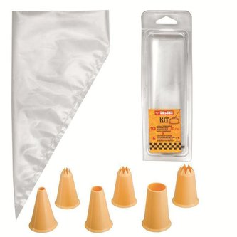 Ibili Set cukrářský sáček 10ks + zdobící špičky 6ks