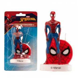 Tortová figúrka Spiderman so sviečkou 9cm - Dekora