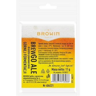 Suché pivní kvasnice BrewGo Ale 11g - BIOWIN