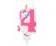 Svíčky na dort číslice 4 unicorn 7,8cm - Godan