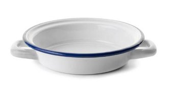 Smaltovaný kastrólik bielo modrý 16cm - Ibili