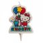 Sviečka na tortu Hello Kitty 7cm s myškou a balónikmi - Dekora