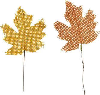 Dekorační lístečky jutové, cena za 1 polybag (18ks lístků) PRZ675608 Art