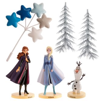 Figúrka na Frozen sada Elsa, Anna a olaf stromy a hviezdy - Dekora