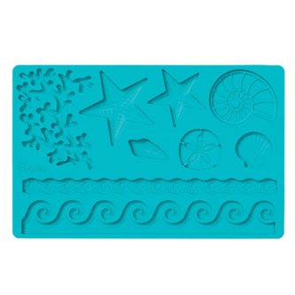 Silikonová forma na fondán moře