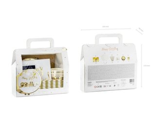 Set party dekorace, narozeniny, motiv zlatý - PartyDeco