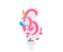 Svíčky na dort číslice 6 unicorn 7,8cm - Godan