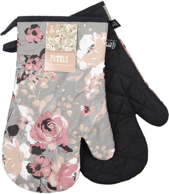 Kuchynské bavlnené rukavice - chňapky PATELS sivá 100% bavlna 19x30 cm Essex