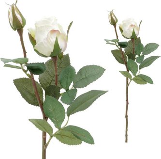 Růže, barva bílá. Květina umělá. SF1168 Art