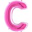 Nafukovací balónek písmeno C růžové 102 cm - Grabo