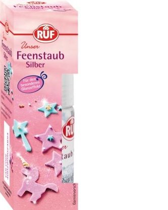 Prach na dekoraci stříbrný - RUF
