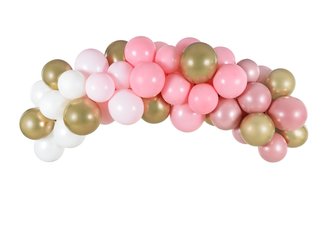 Balóniková girlanda ružová 200cm 60ks - PartyDeco