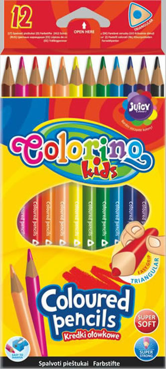 Pastelky trojhranné 12 barev