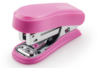 Zošívačka Mini, 12 listov, ružová lesk